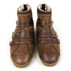 UGG‎ Brown Nubuck Ankle Zip Ankle boots -- 8